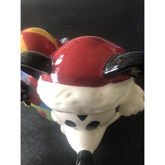 Vintage Disney Santa Clause Mickey Mouse Christmas Cookie Jar Holiday Decor READ - Picture 3 of 11